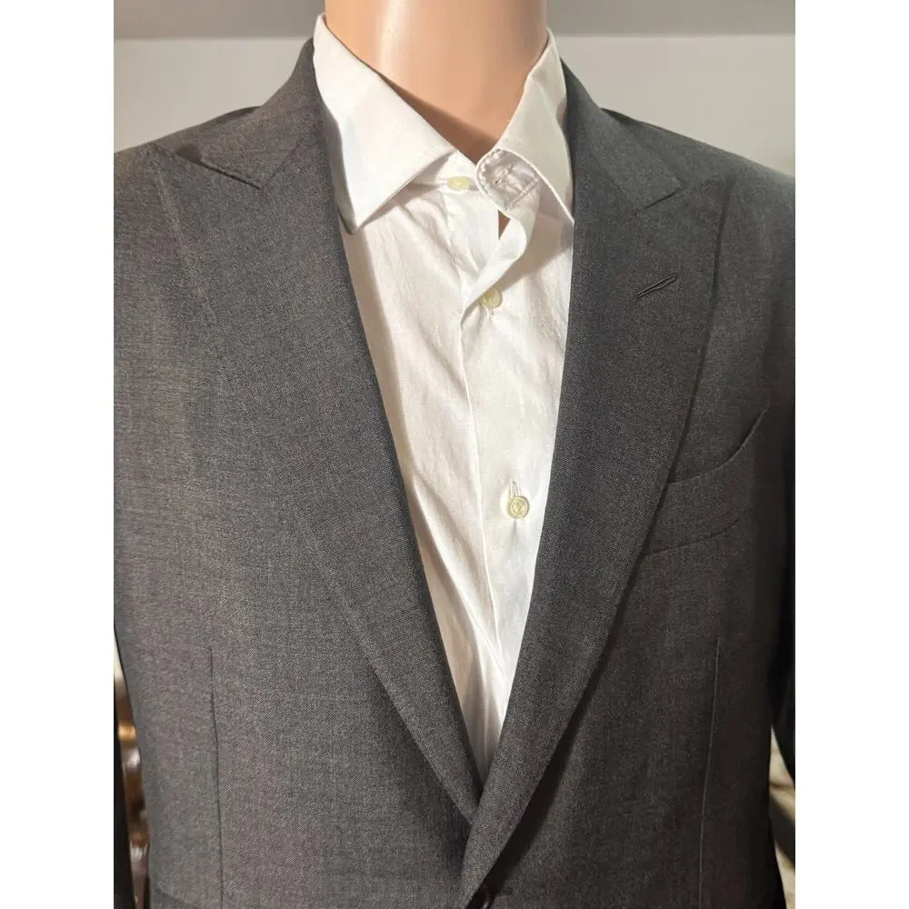 Tom Ford Brown Mohair Peak Lapel Blazer Sportcoat 50R EU 40R US Men's